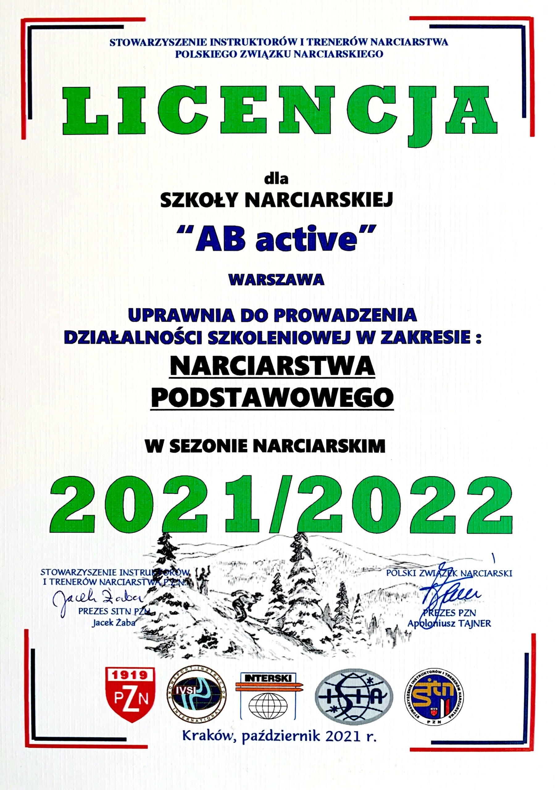 Licencja AB 2021:2022